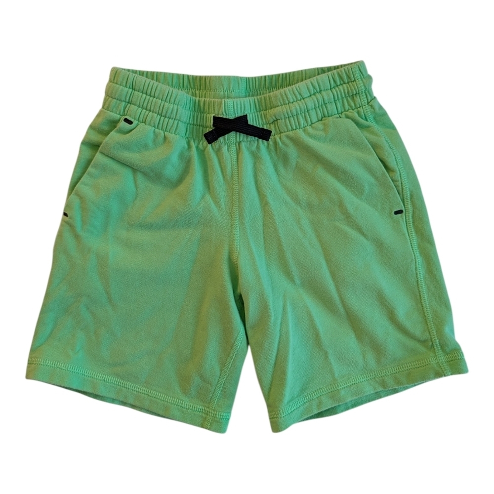 All in motion Kids Green Athletic Drawstring Shorts Cotton Size XS 4/5